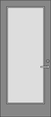 SP-1 Solid Panel Door Elevation